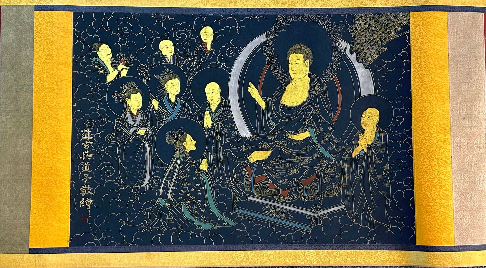 Chinese scroll painting Wu Daozi