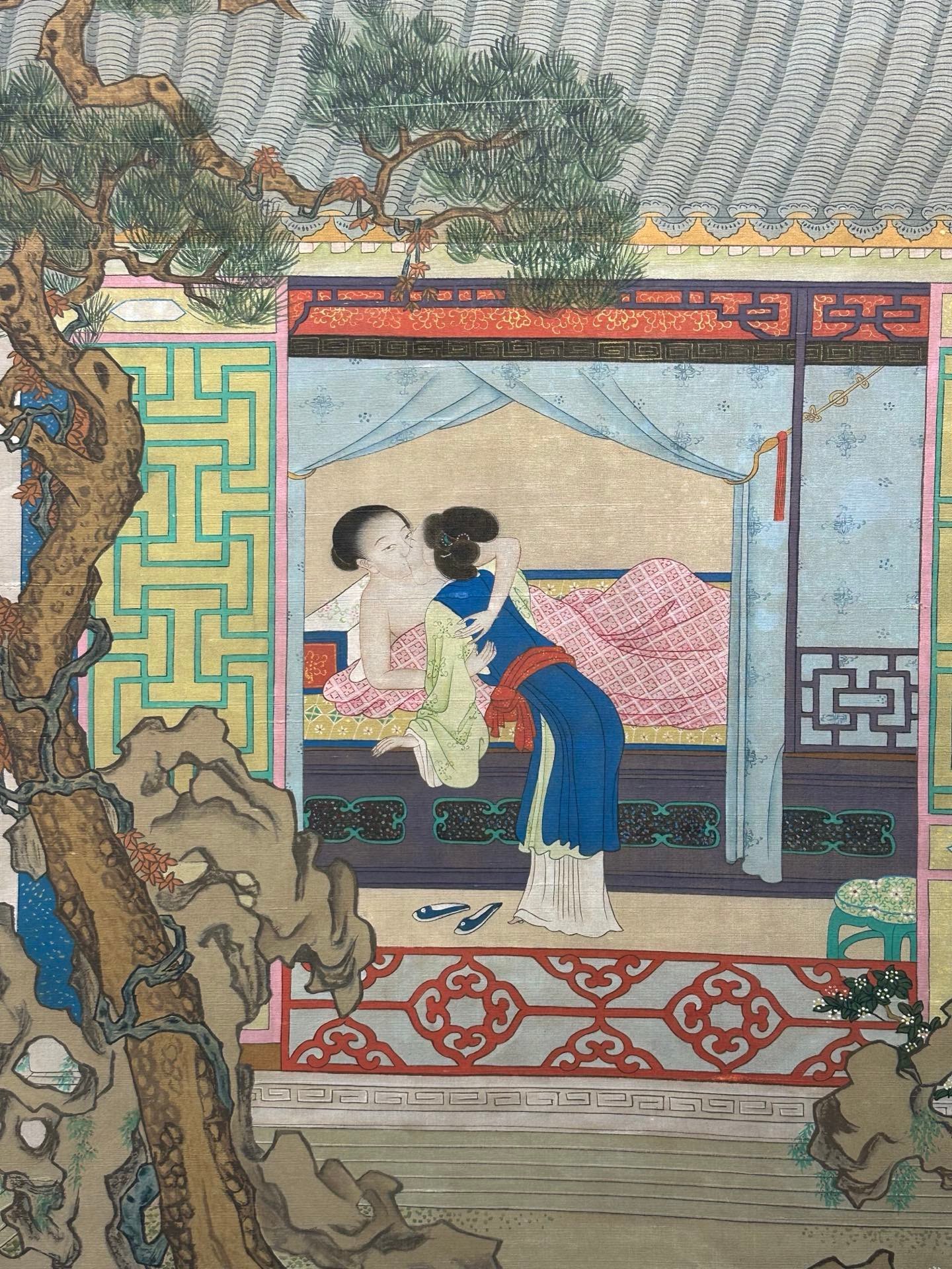 Chinese scroll painting Leng Mei