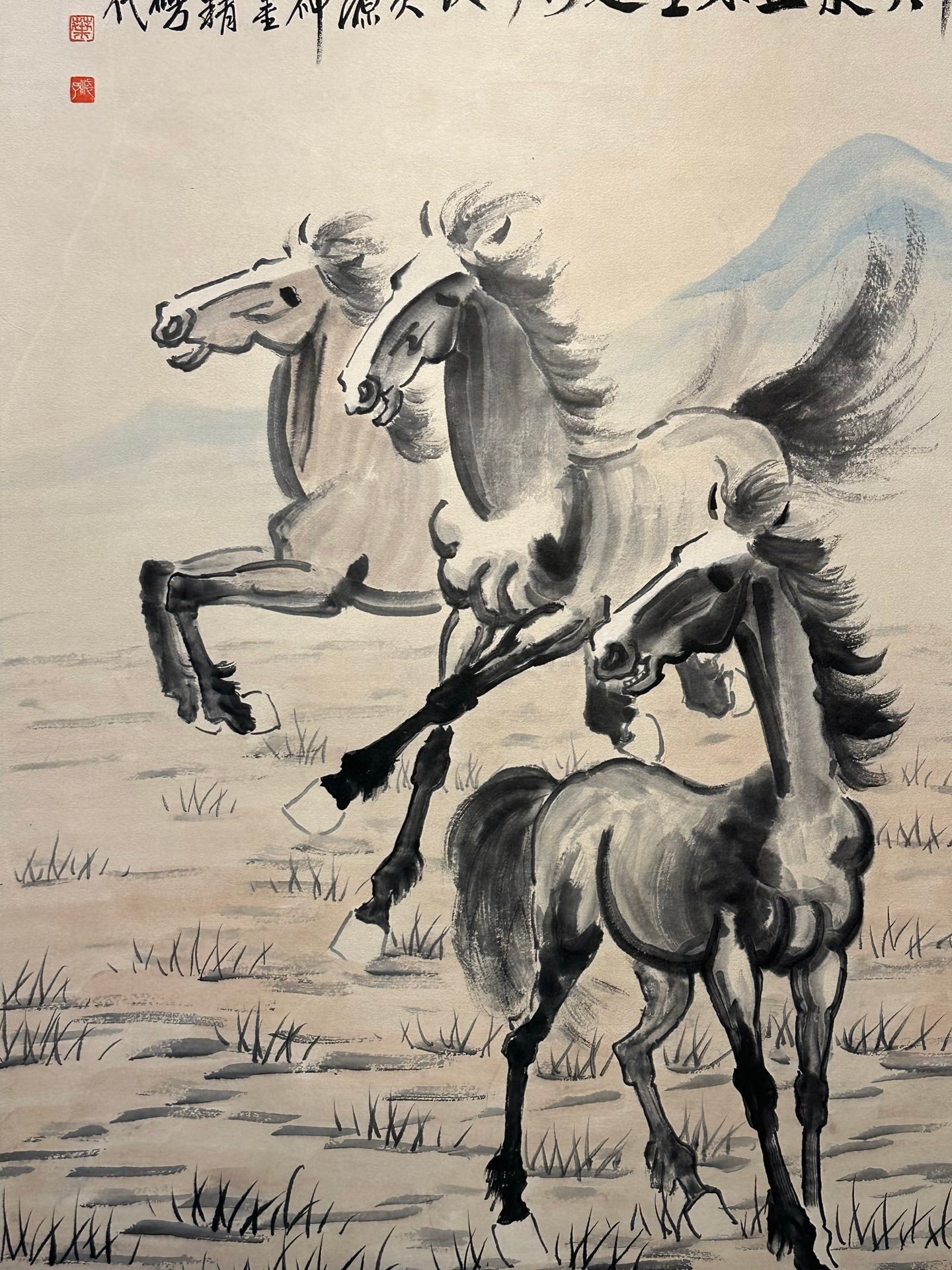 Chinese scroll painting Xu Beihong