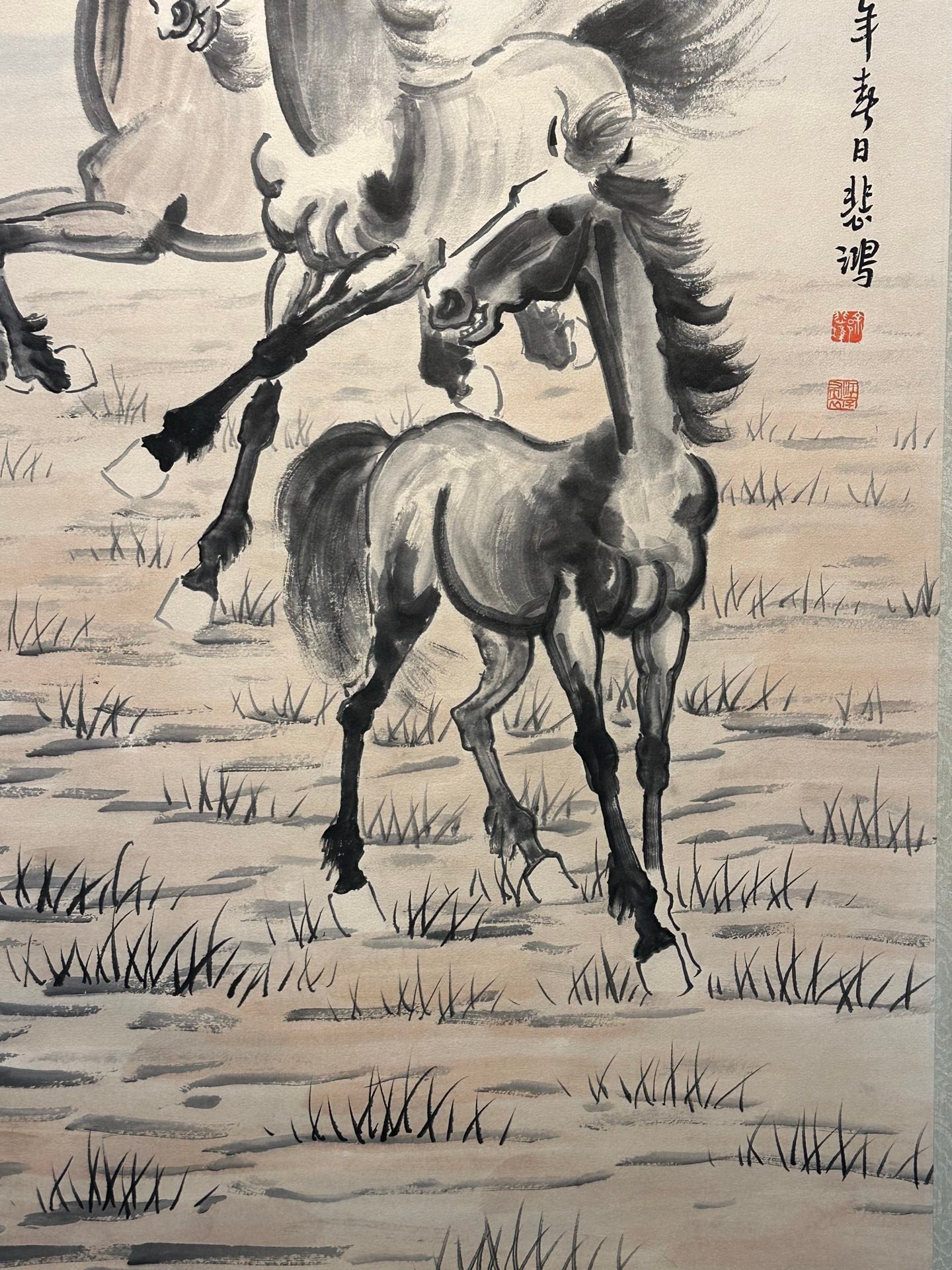Chinese scroll painting Xu Beihong