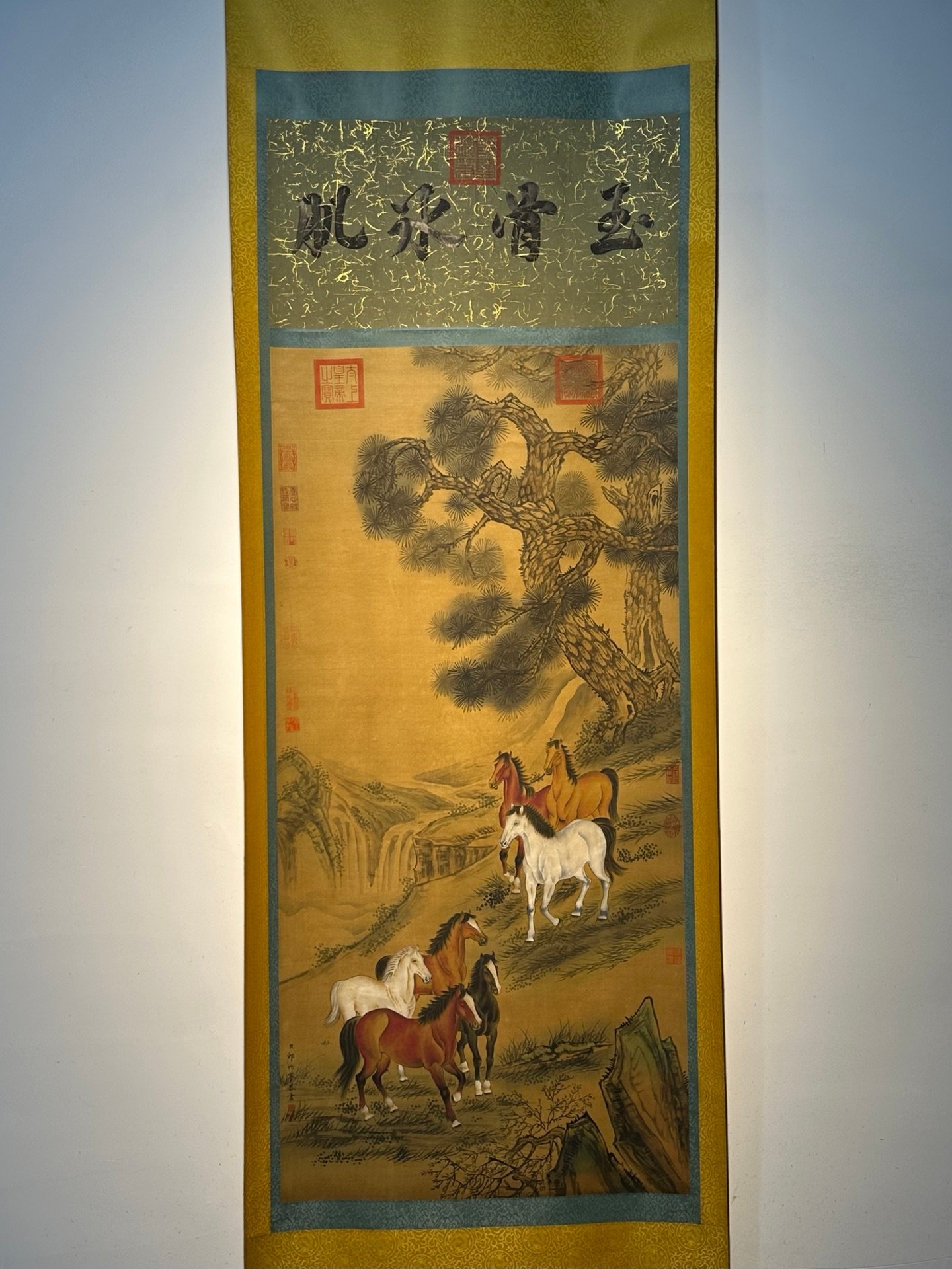 Chinese scroll painting Giuseppe