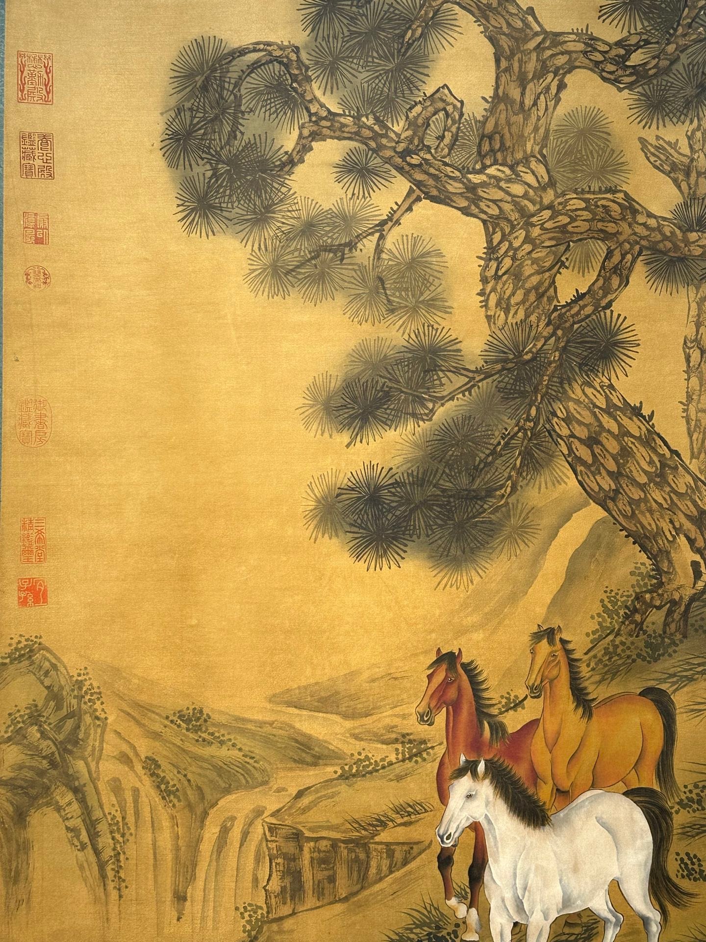 Chinese scroll painting Giuseppe