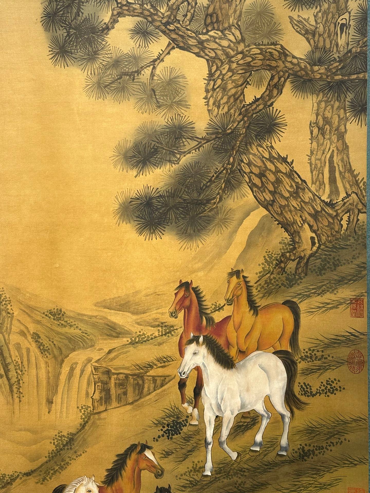Chinese scroll painting Giuseppe