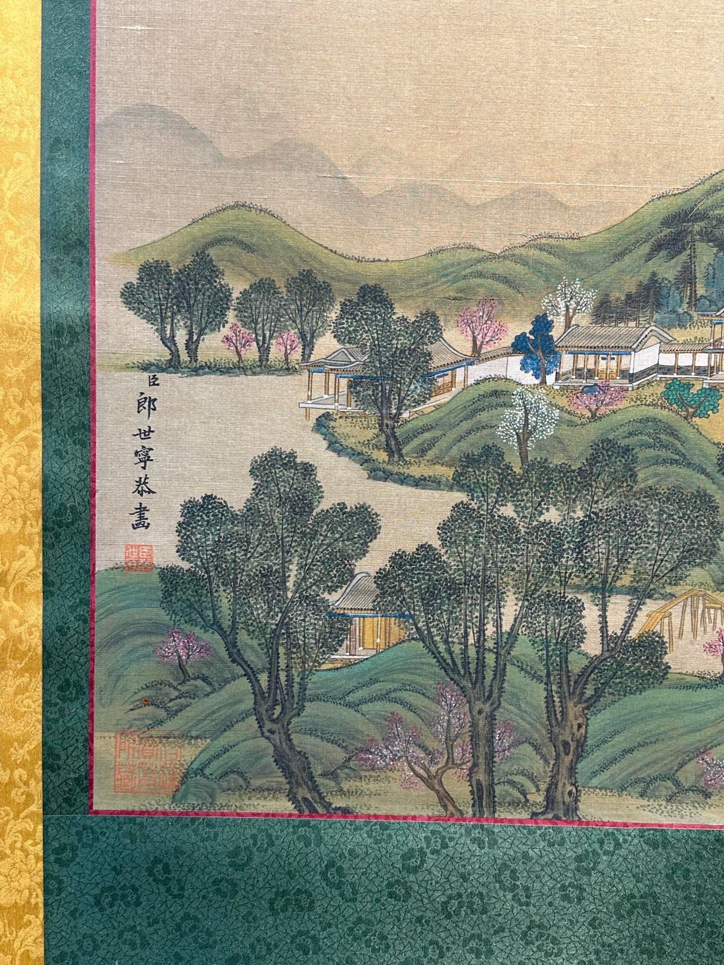 Chinese scroll painting Giuseppe