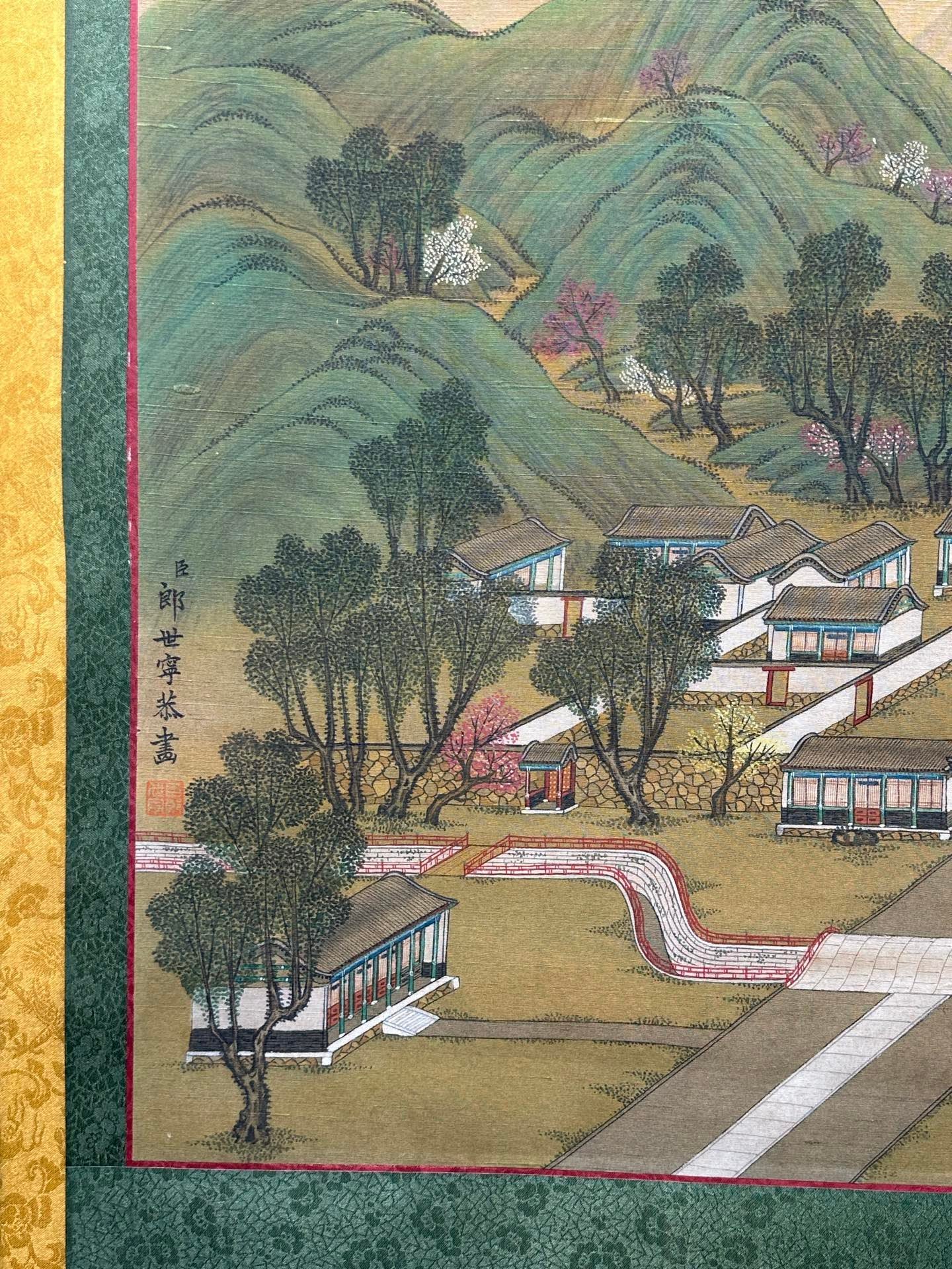 Chinese scroll painting Giuseppe