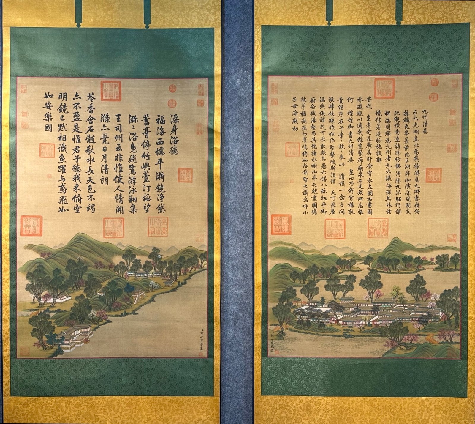 Chinese scroll painting Giuseppe