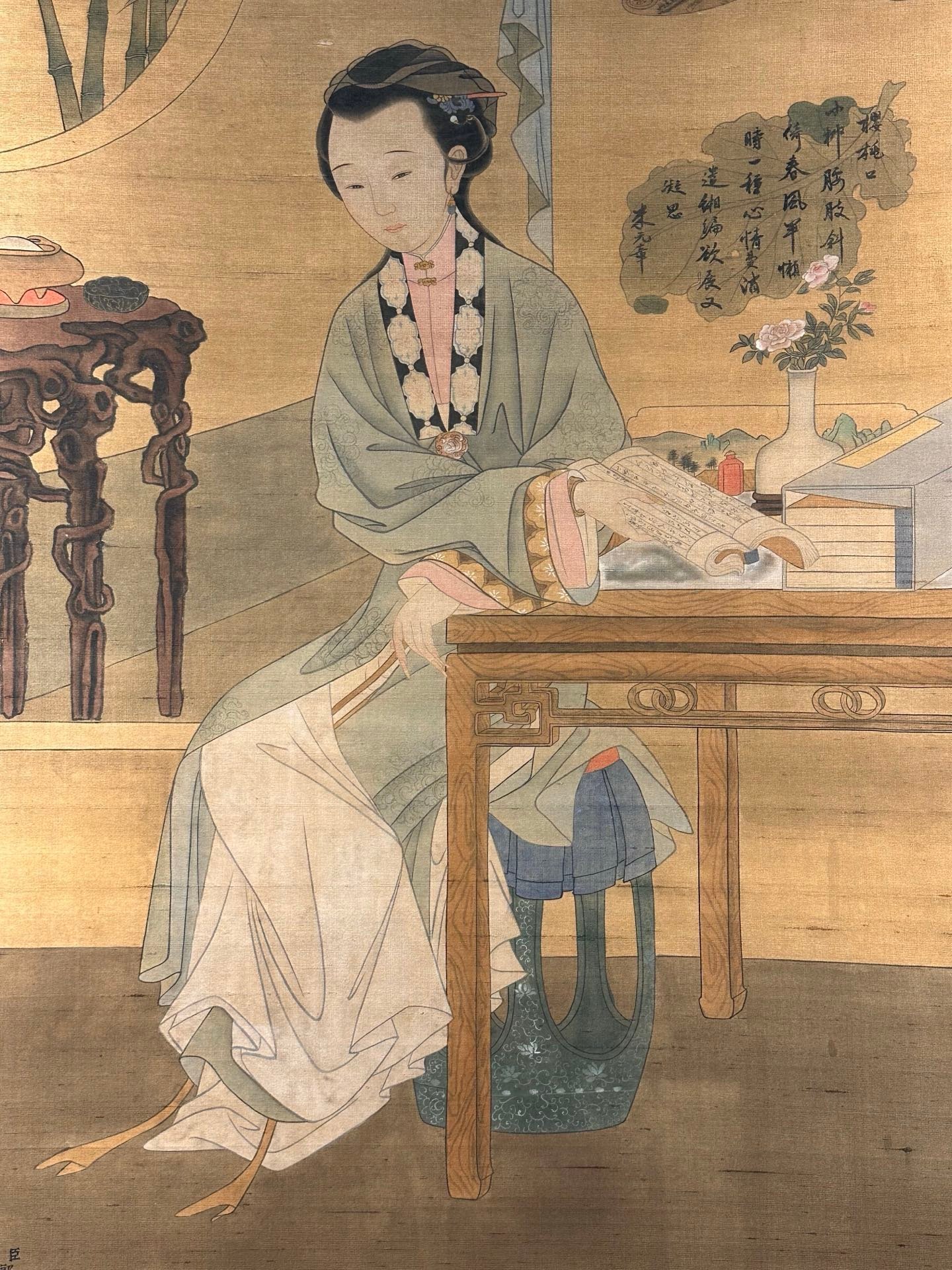 Chinese scroll painting Giuseppe