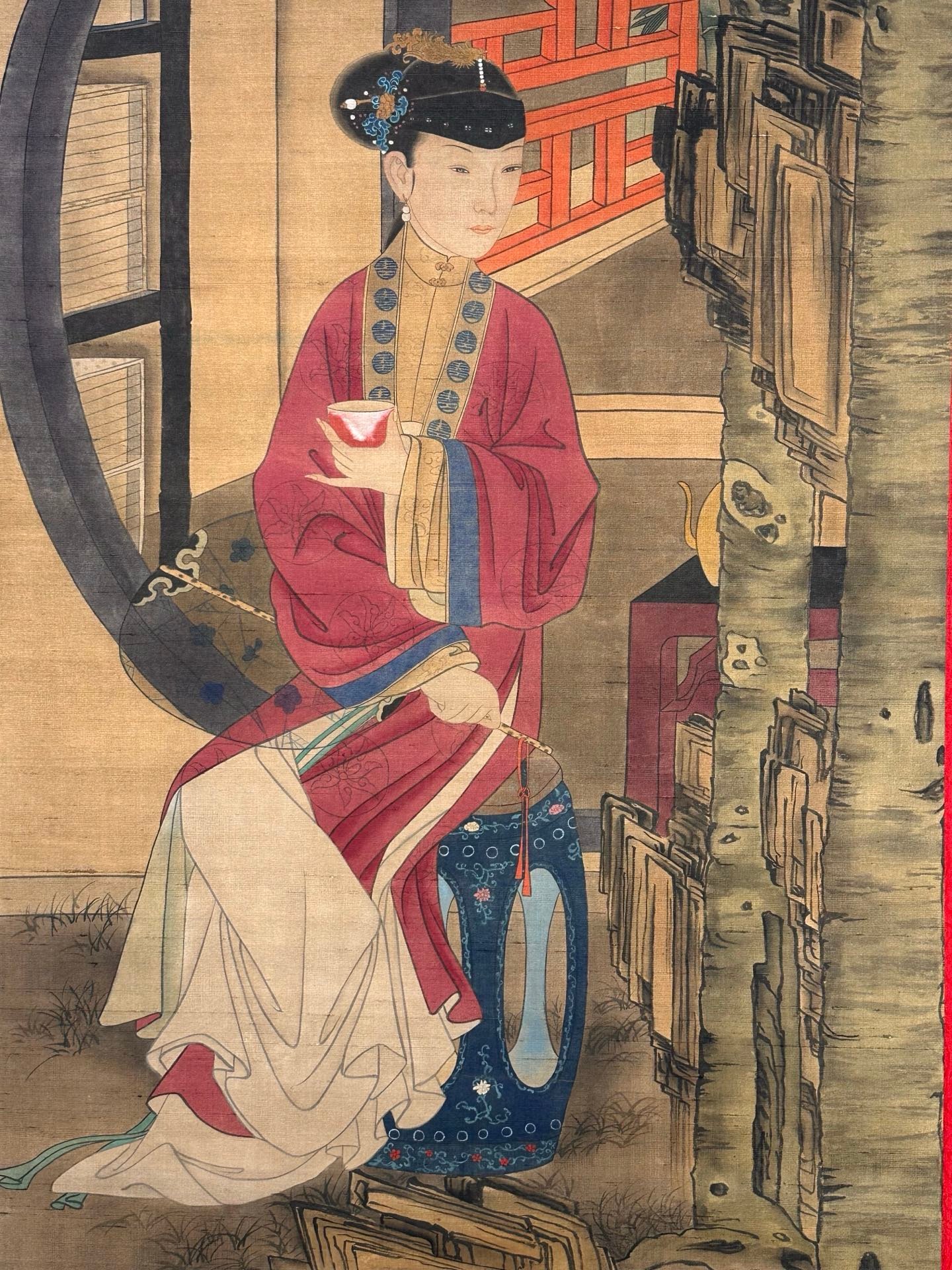 Chinese scroll painting Giuseppe