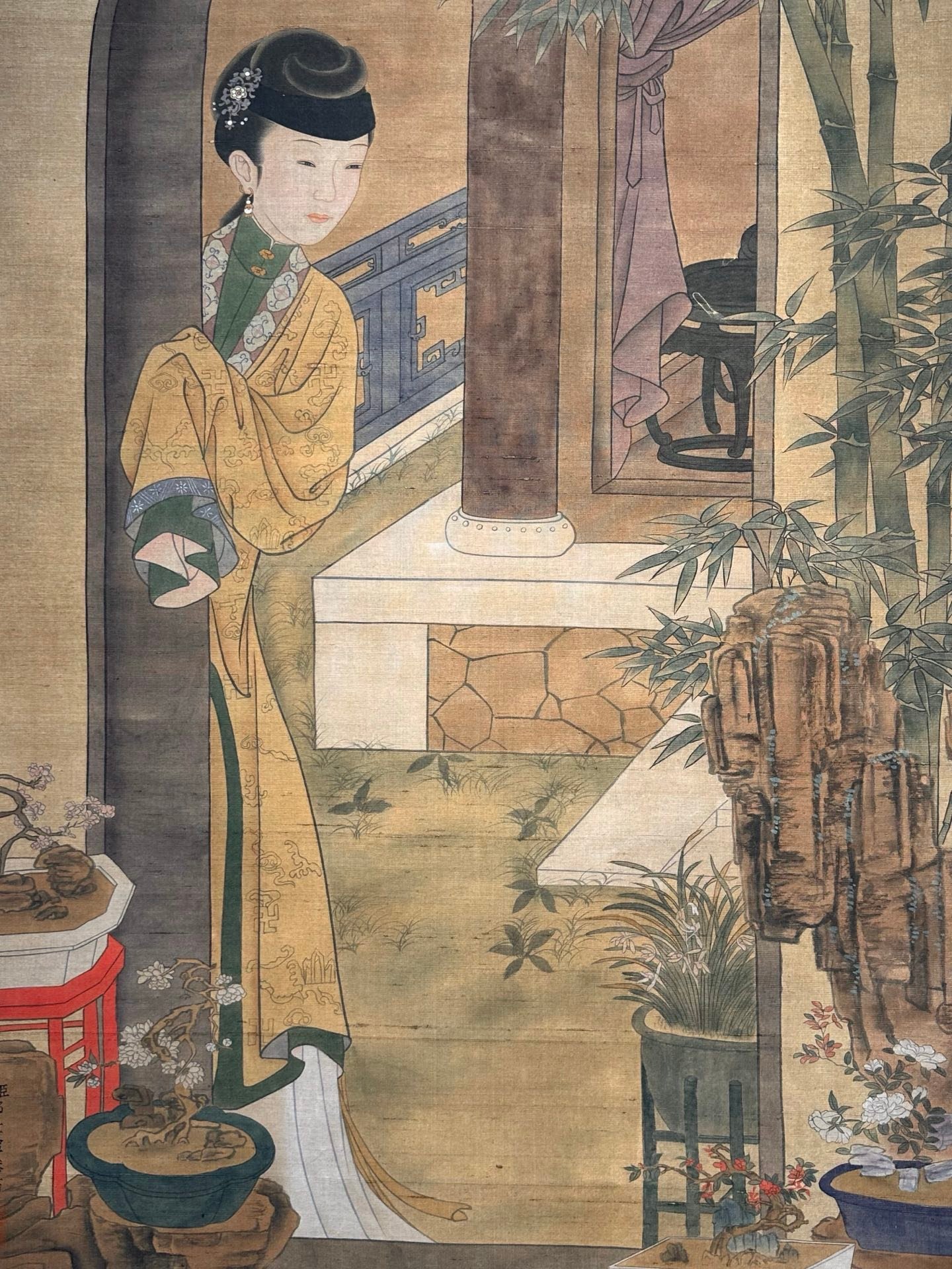 Chinese scroll painting Giuseppe