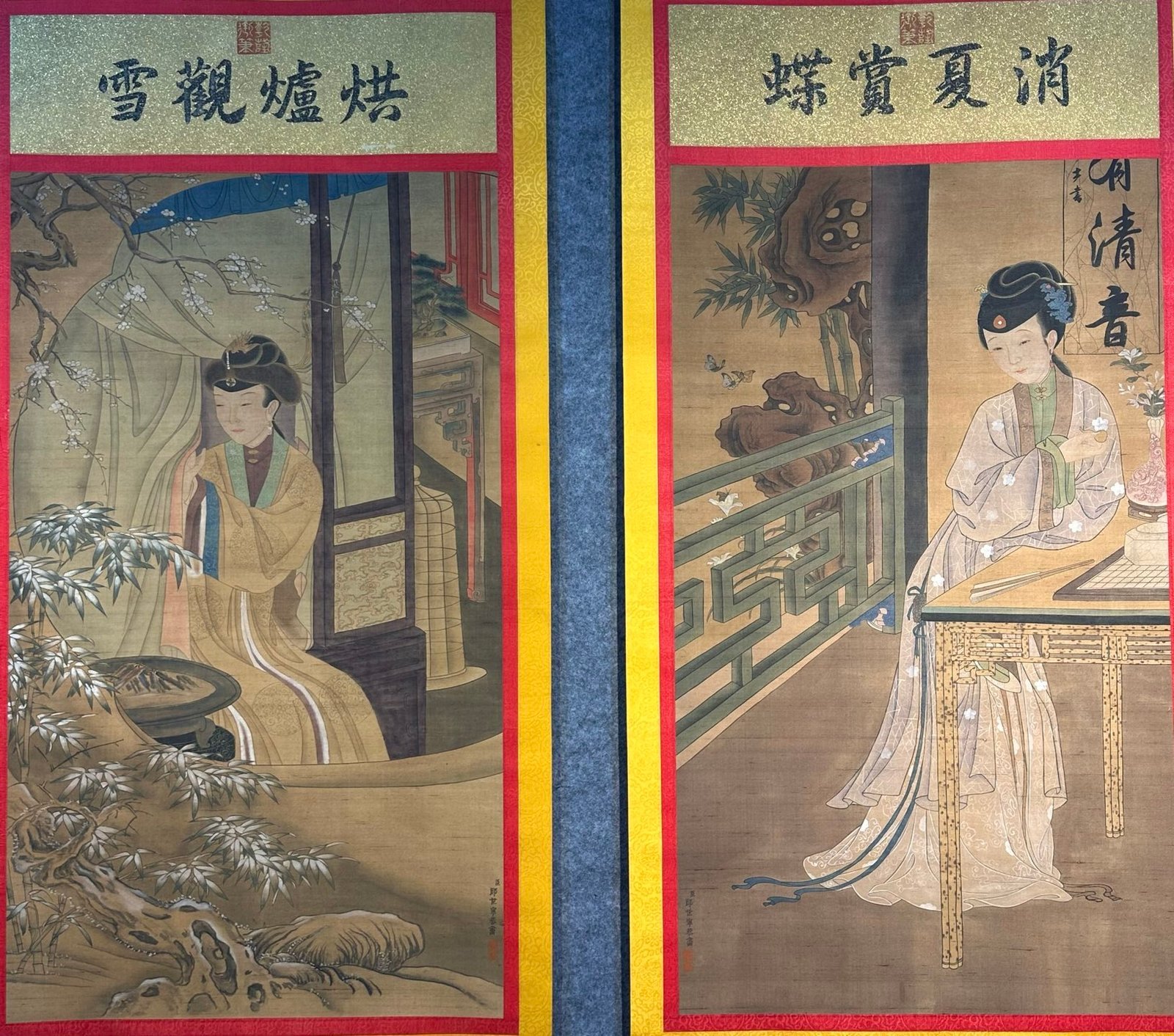 Chinese scroll painting Giuseppe