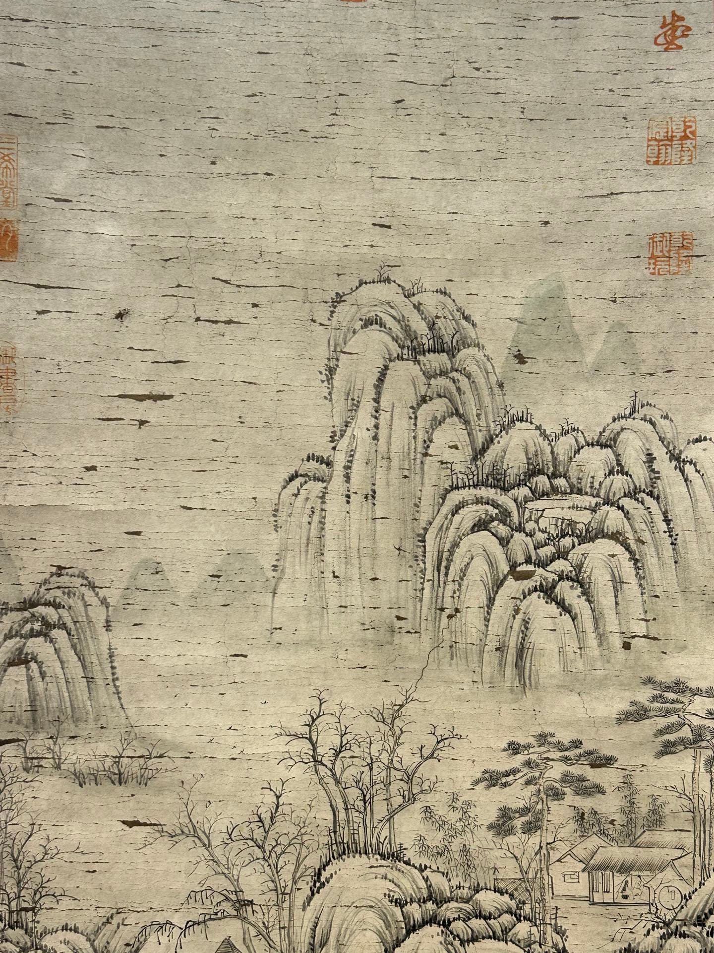 Chinese scroll painting Qian Weicheng