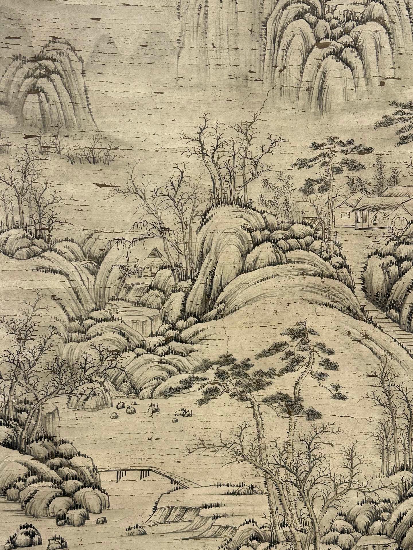 Chinese scroll painting Qian Weicheng