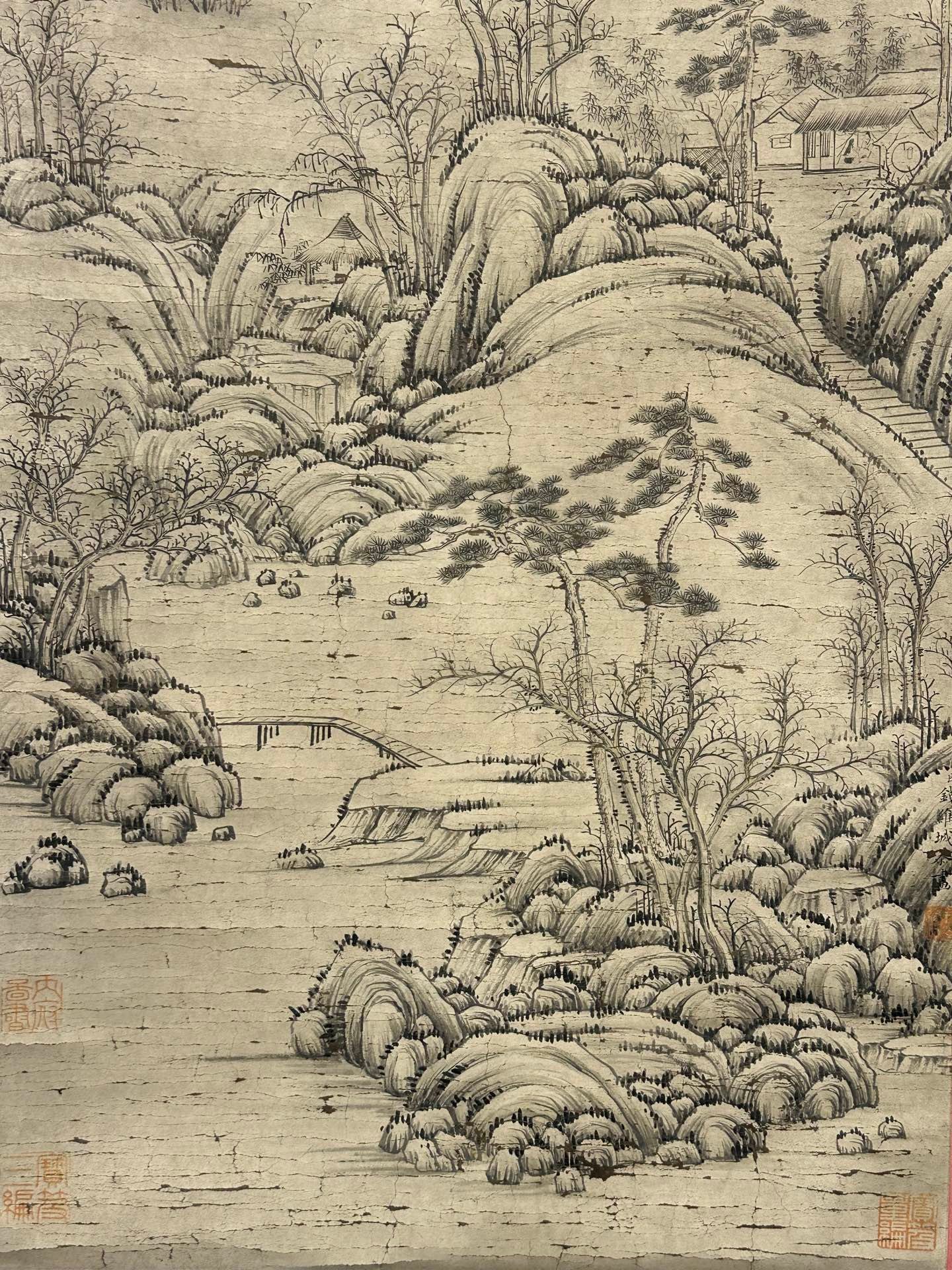 Chinese scroll painting Qian Weicheng