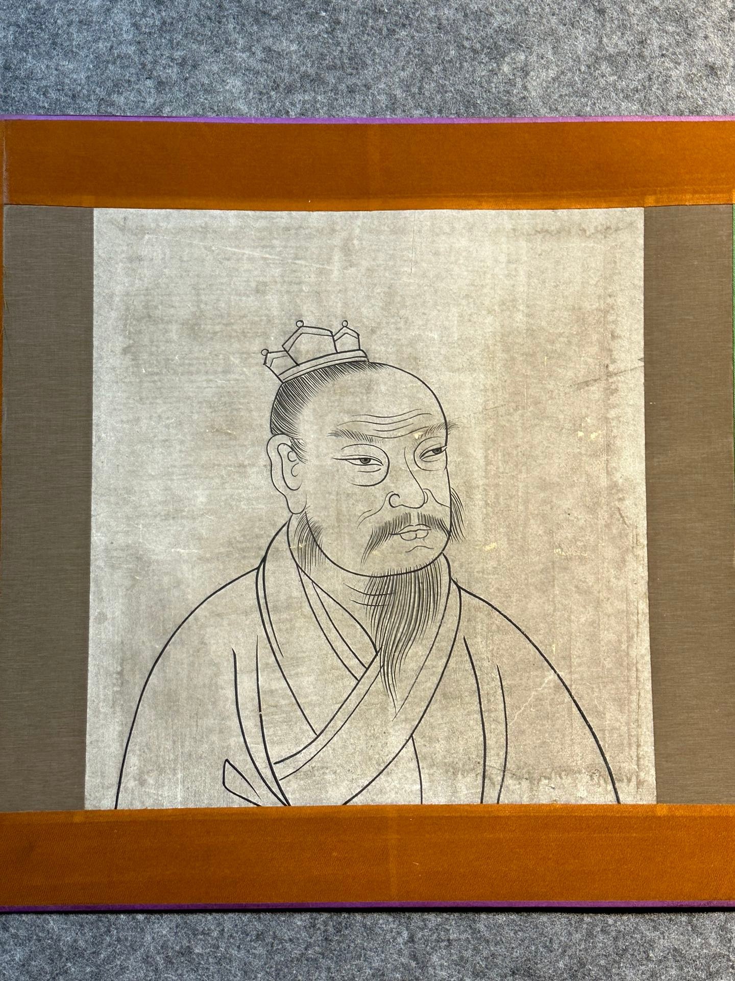Chinese scroll painting Liu Bang