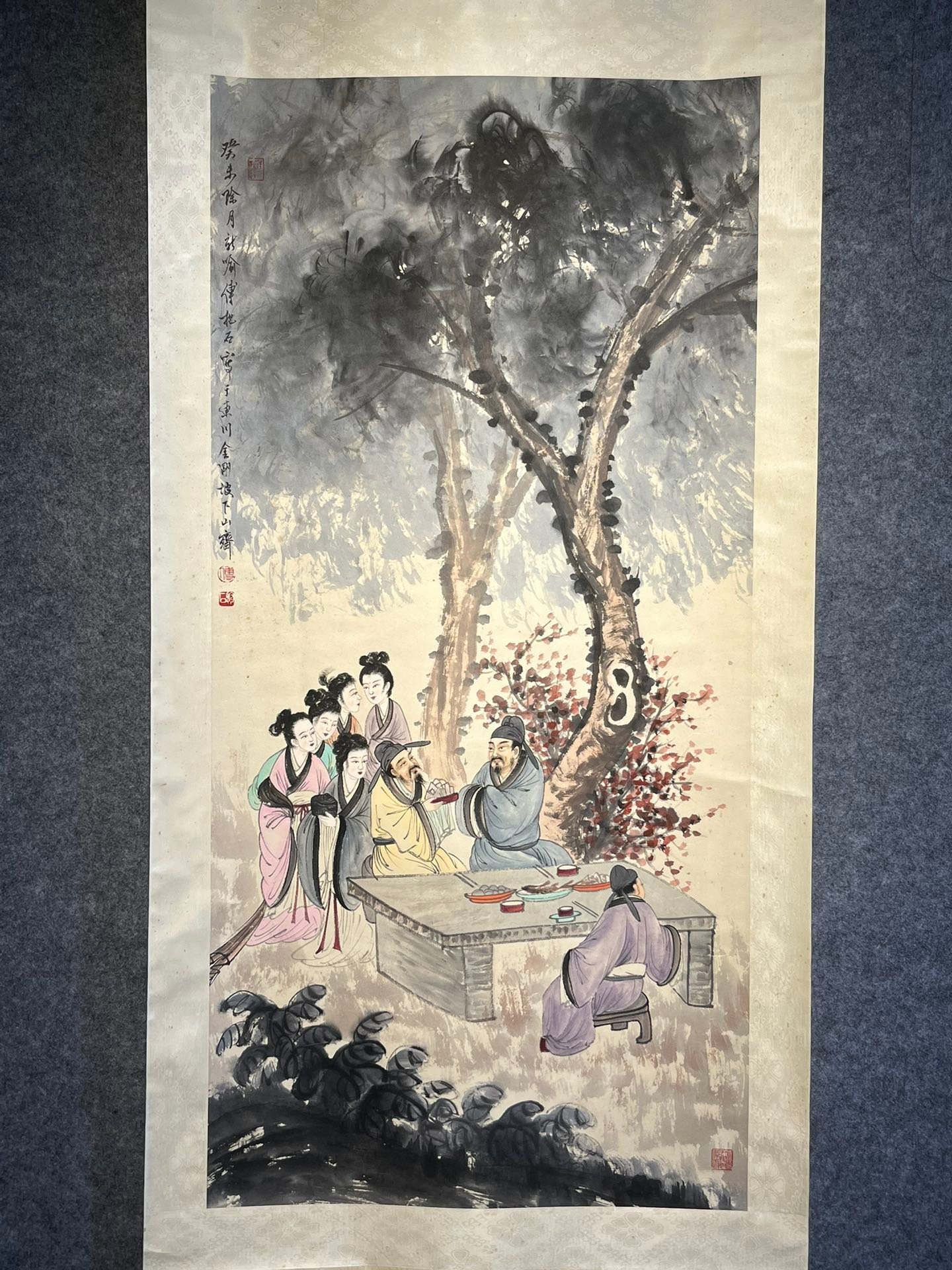 Chinese scroll painting Fu Baoshi