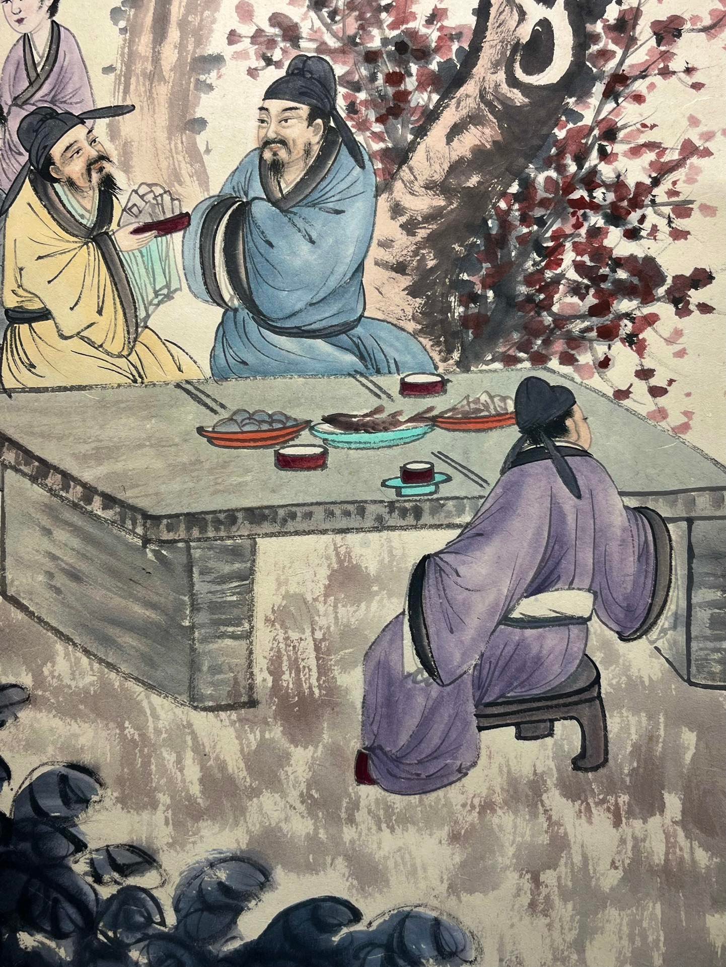 Chinese scroll painting Fu Baoshi