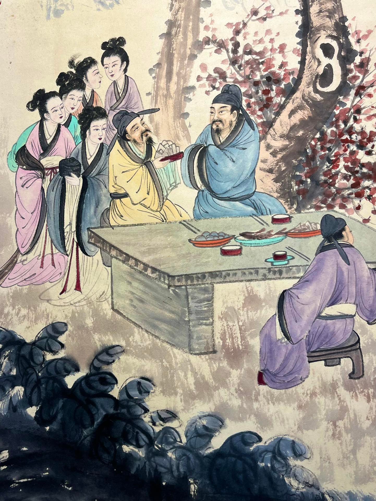 Chinese scroll painting Fu Baoshi