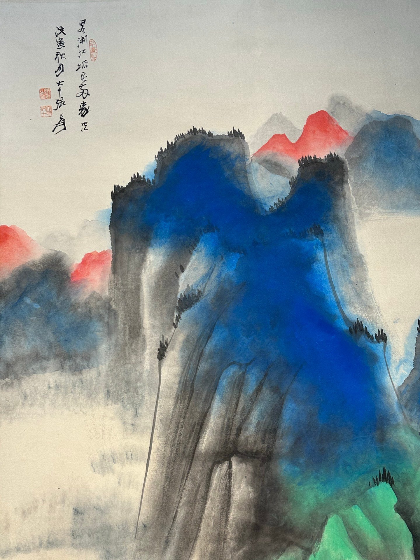 Chinese scroll painting Zhang Daqian