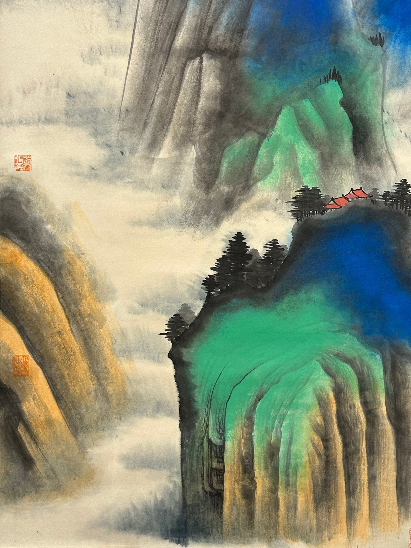Chinese scroll painting Zhang Daqian