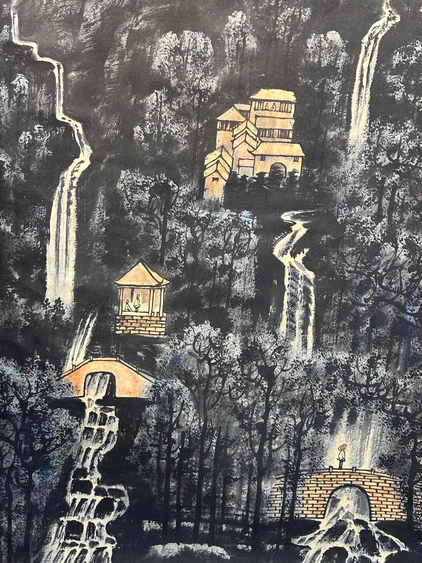Chinese scroll painting Li Keran
