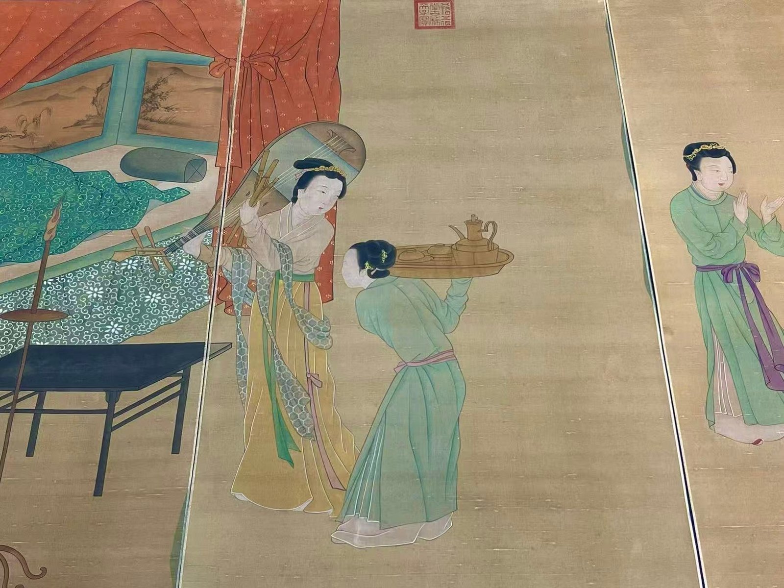Chinese scroll painting Gu Hongzhong