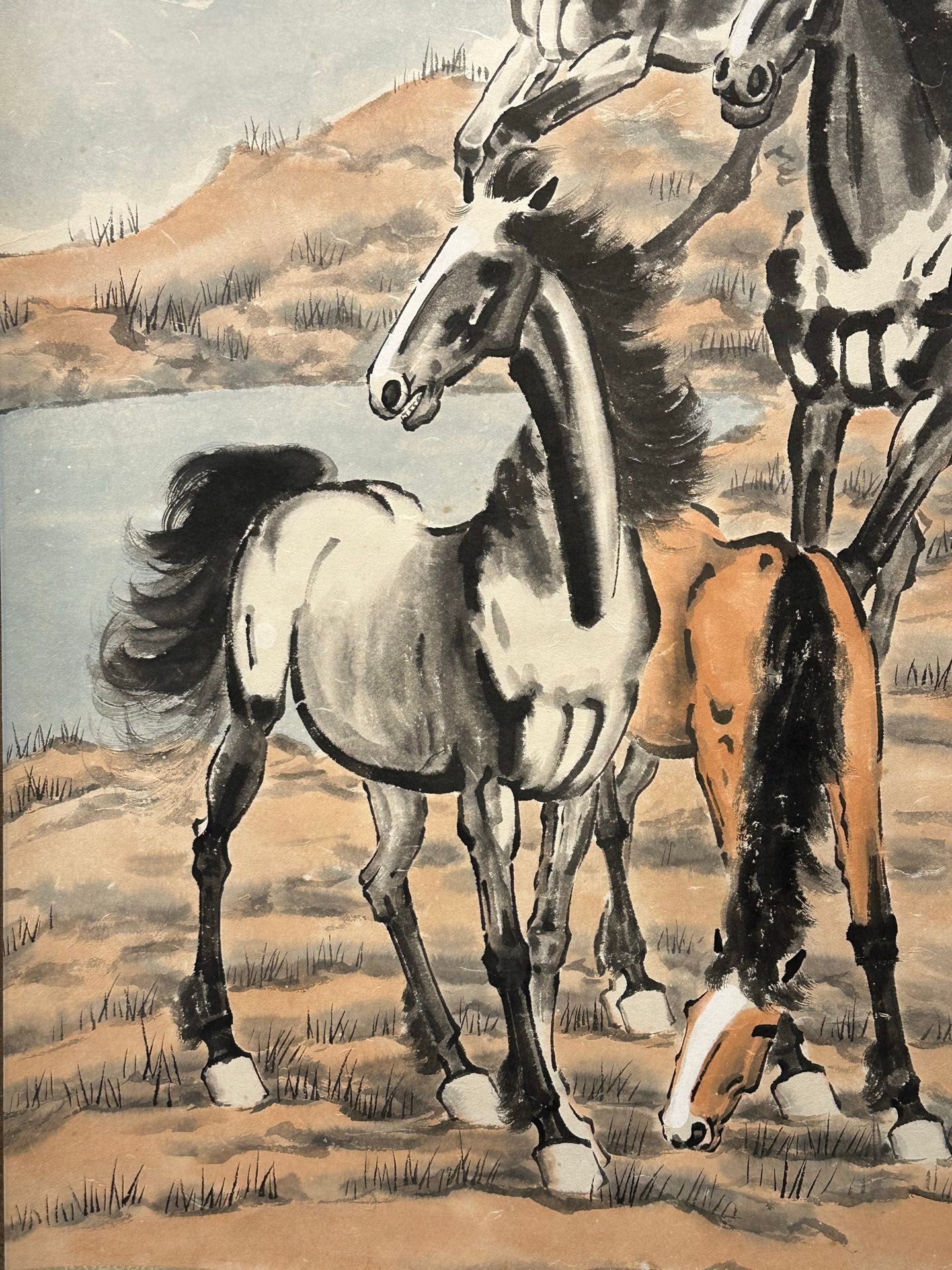 Chinese scroll painting Xu Beihong
