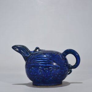 Yuan Dynasty blue glaze phoenix head backflow pot
