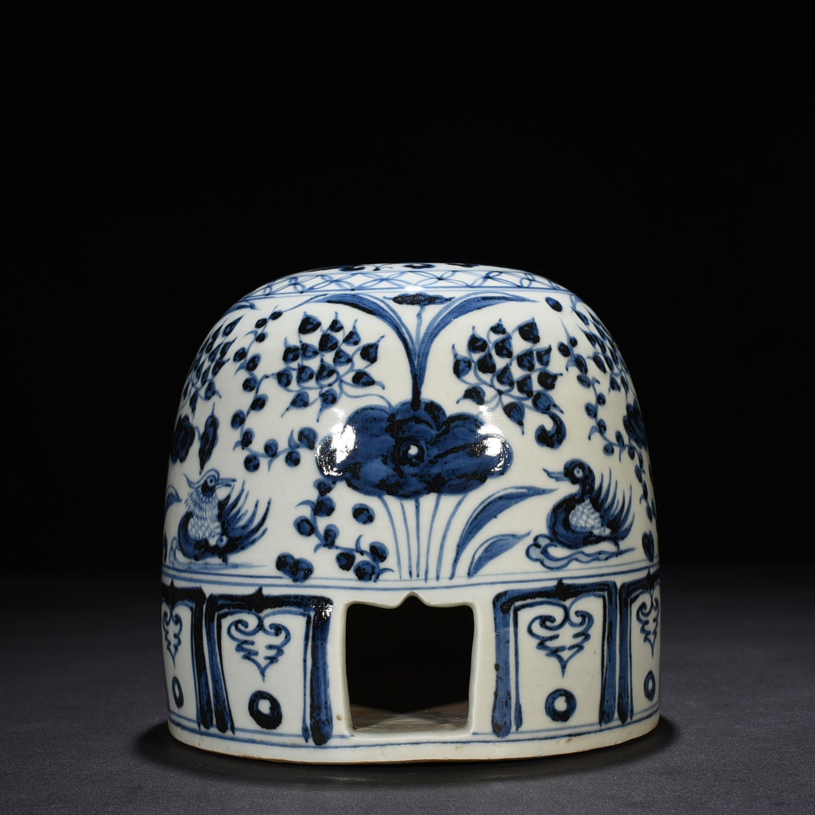 Yuan Dynasty Lotus Pond Yurt with Mandarin Duck Pattern