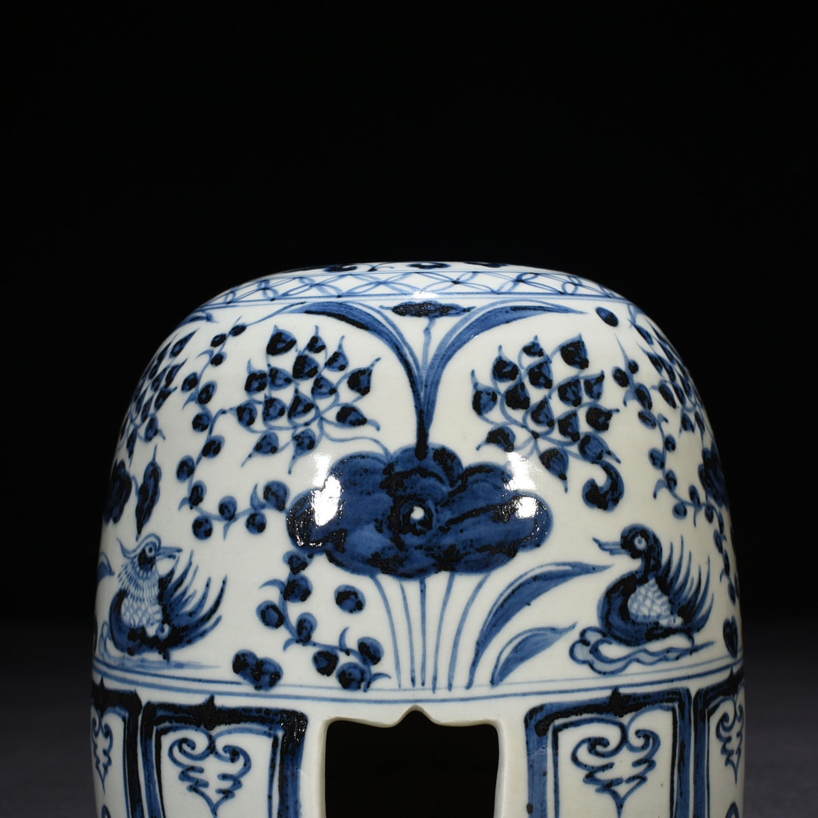 Yuan Dynasty Lotus Pond Yurt with Mandarin Duck Pattern
