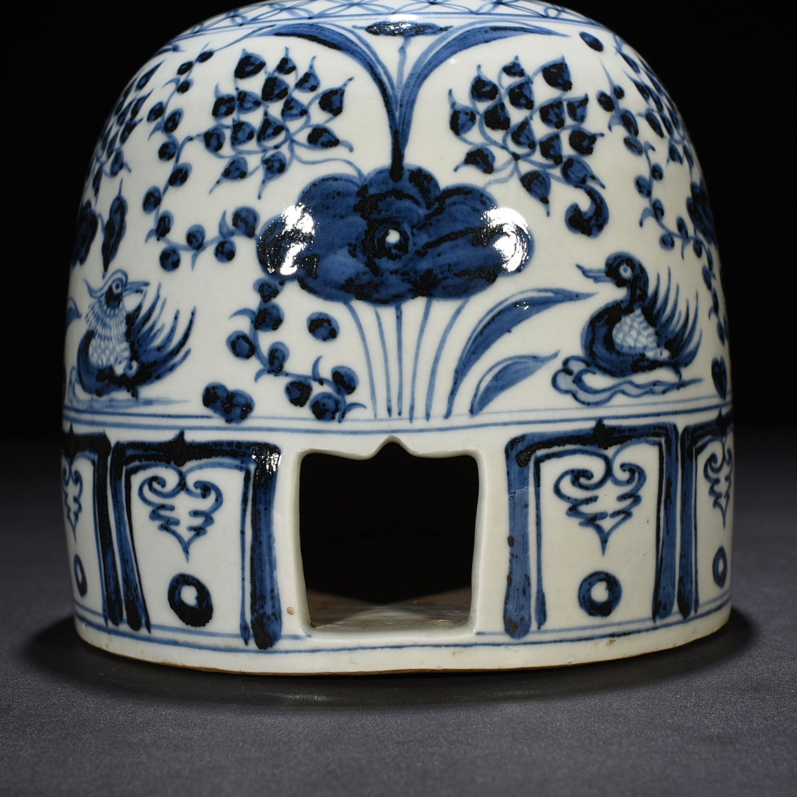 Yuan Dynasty Lotus Pond Yurt with Mandarin Duck Pattern