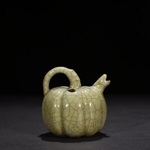 Song Dynasty Ge kiln pumpkin inkstone