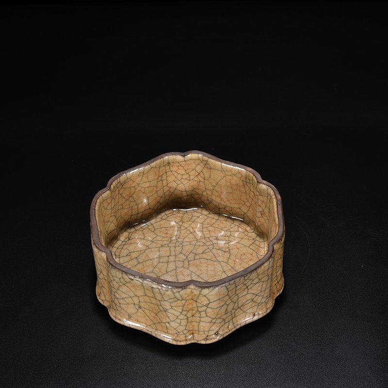 Song Dynasty Ge kiln set box inkstone lamp holder