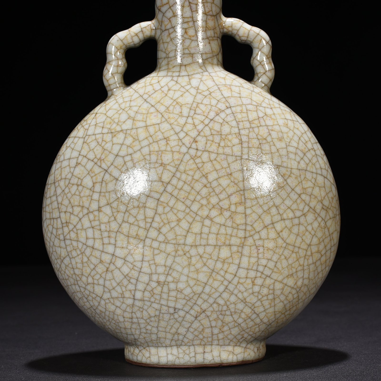 Song Dynasty Ge kiln flat bottle