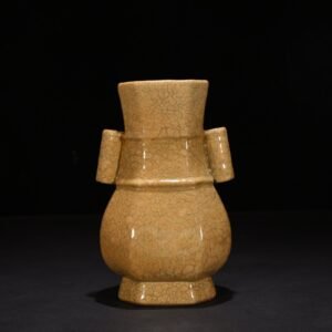 Song Dynasty Ge kiln octagonal vase with pierced ears