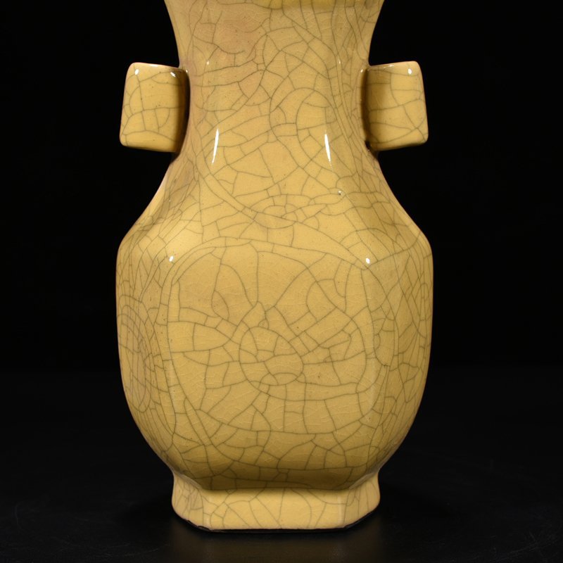 Song Dynasty Ge kiln Guaner vase square vase