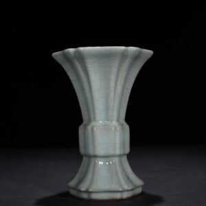 Song Dynasty Guanyao Six-square Flower Goblet