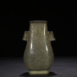 Song Dynasty kiln ice cracked square vase with ears