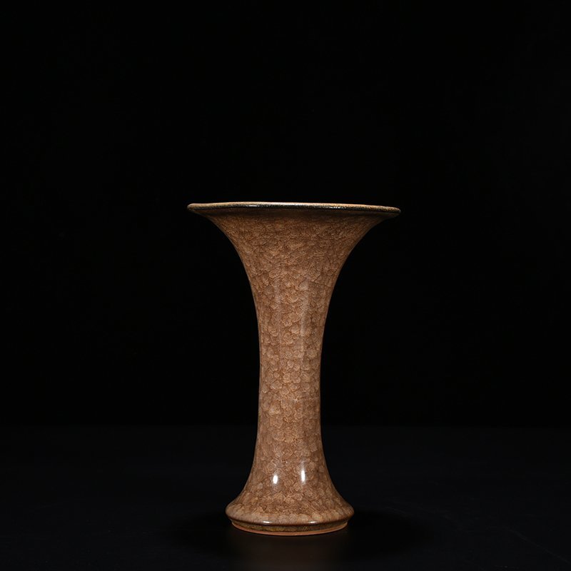 Song Guan kiln fried rice cracked flower goblet