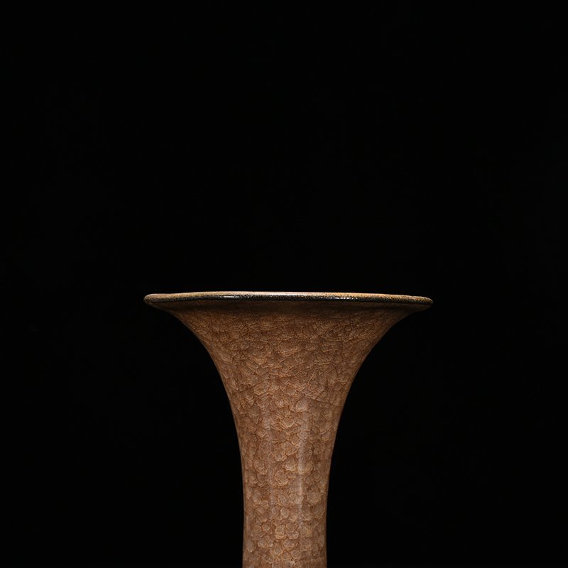 Song Guan kiln fried rice cracked flower goblet