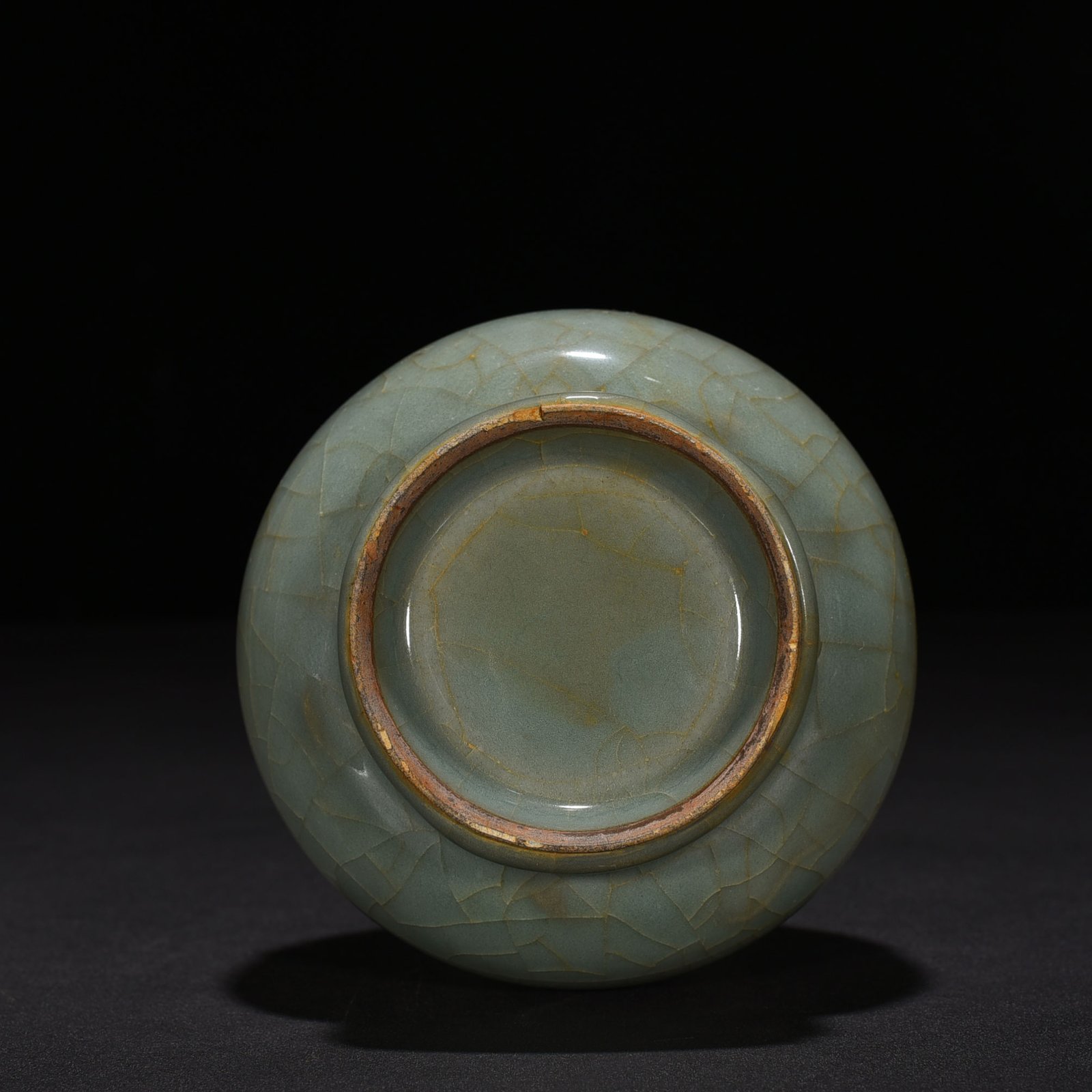 Song Dynasty official kiln dazzling pattern plate mouth bottle
