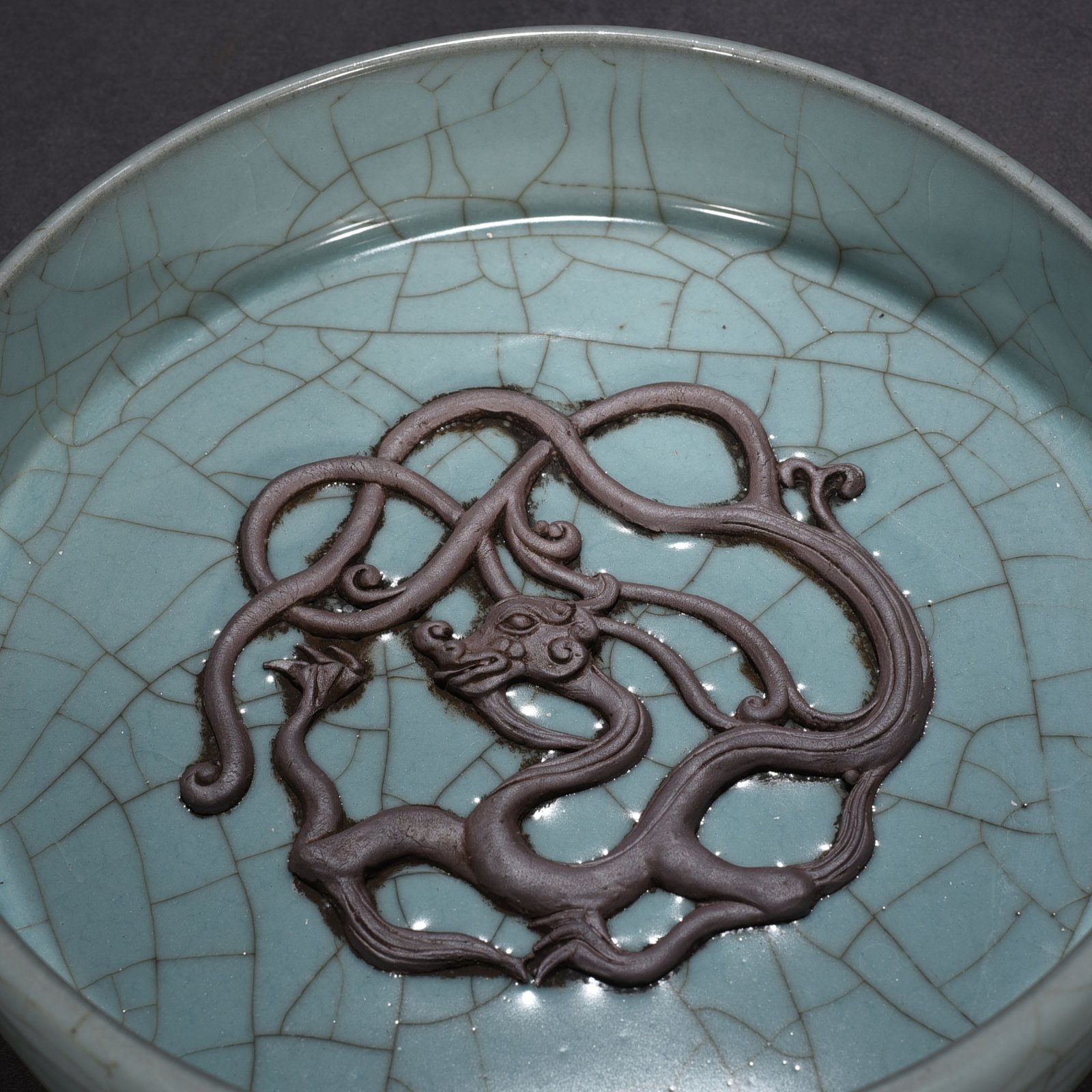 Song Dynasty official kiln panlong wash