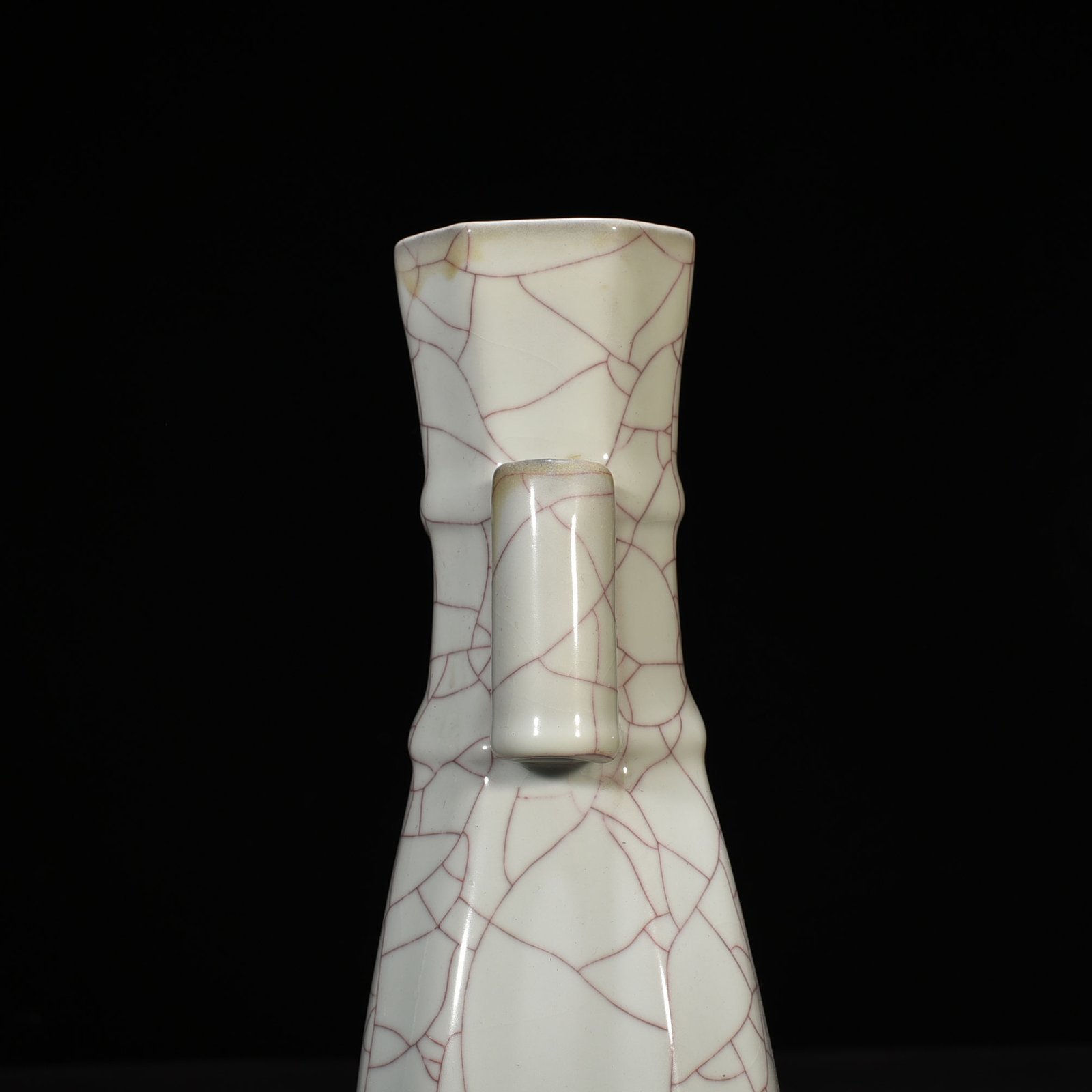 Song Dynasty Guan kiln square vase with ears