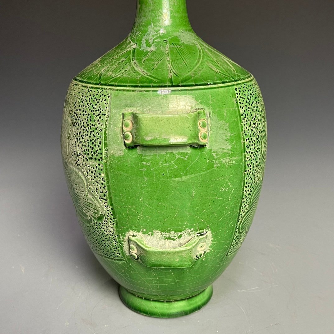 Song Dynasty Ding kiln green glaze carved