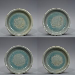 Song Dynasty cracked plum orchid bamboo and chrysanthemum lady figure sunflower mouth wash