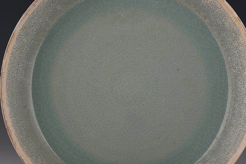 Song Dynasty Ru kiln azure glaze large plate
