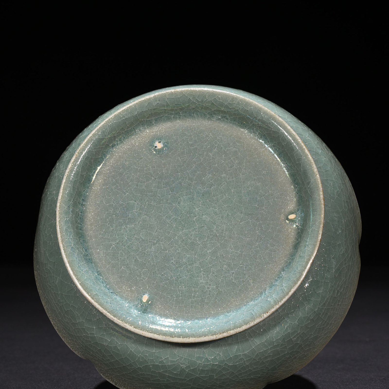 Song Dynasty Ru kiln azure glaze sunflower wash