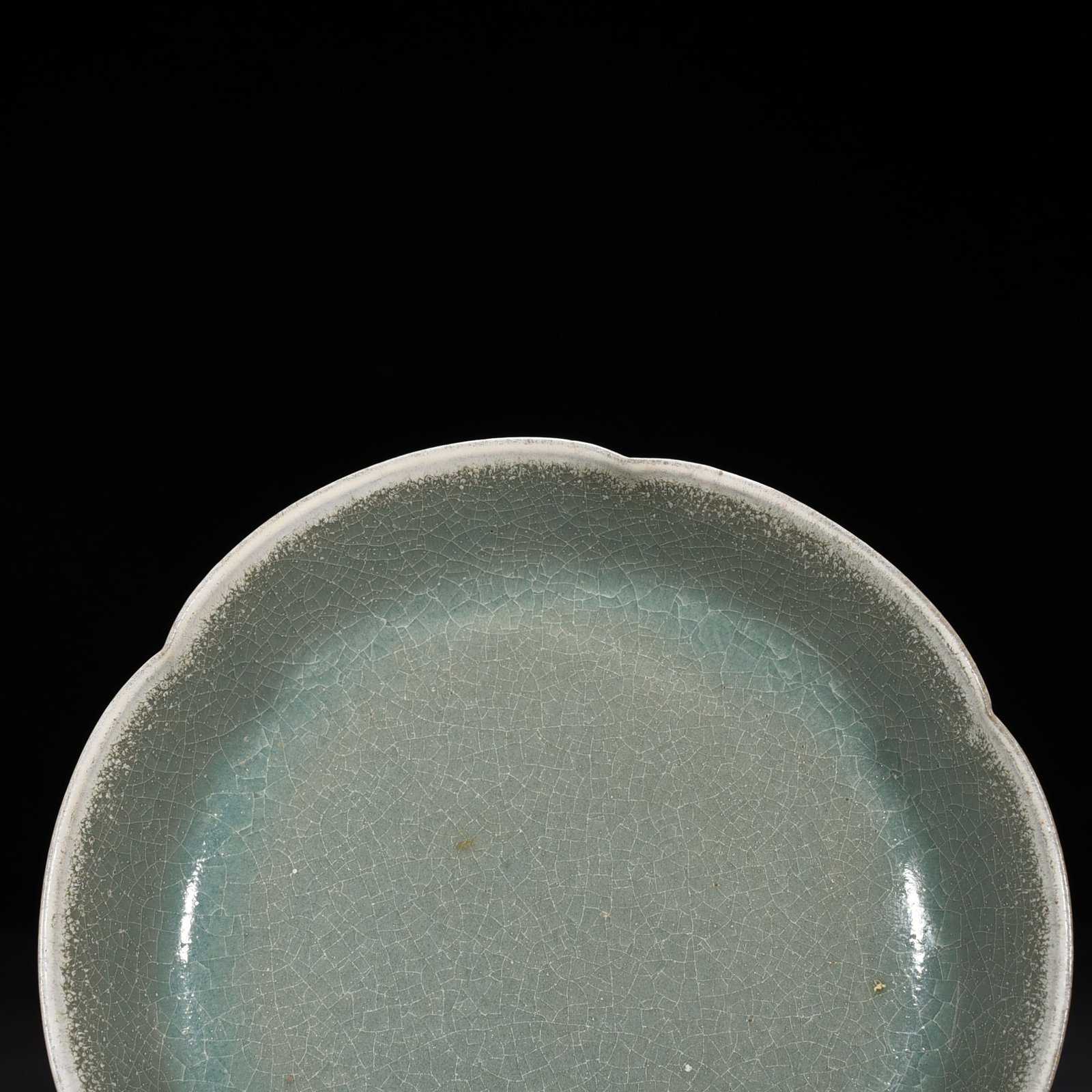 Song Dynasty Ru kiln azure glaze sunflower wash
