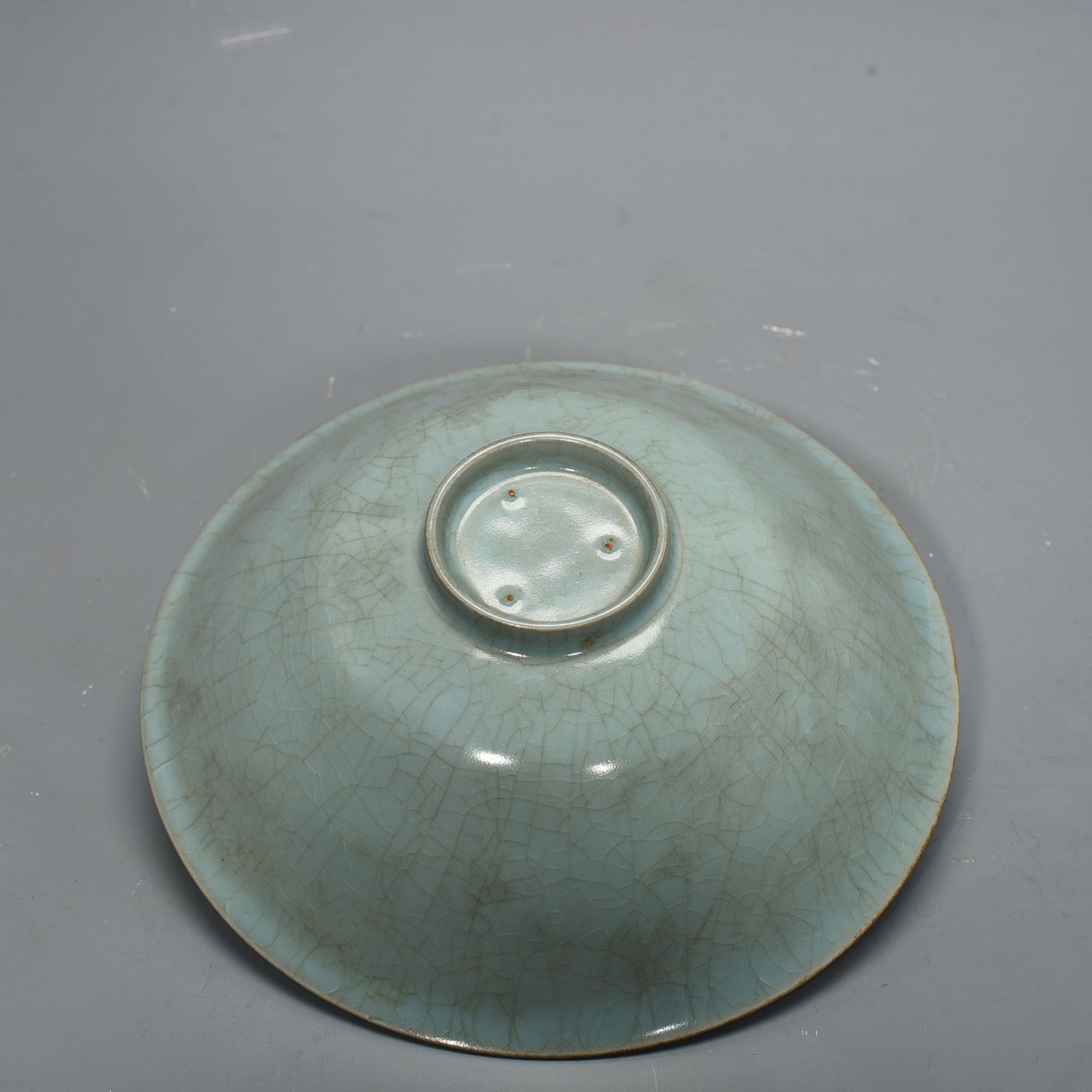 Song Dynasty Ru Kiln azure glaze thin bowl