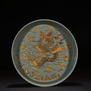 Song Dynasty Ru kiln Chongning pterosaur pattern washer