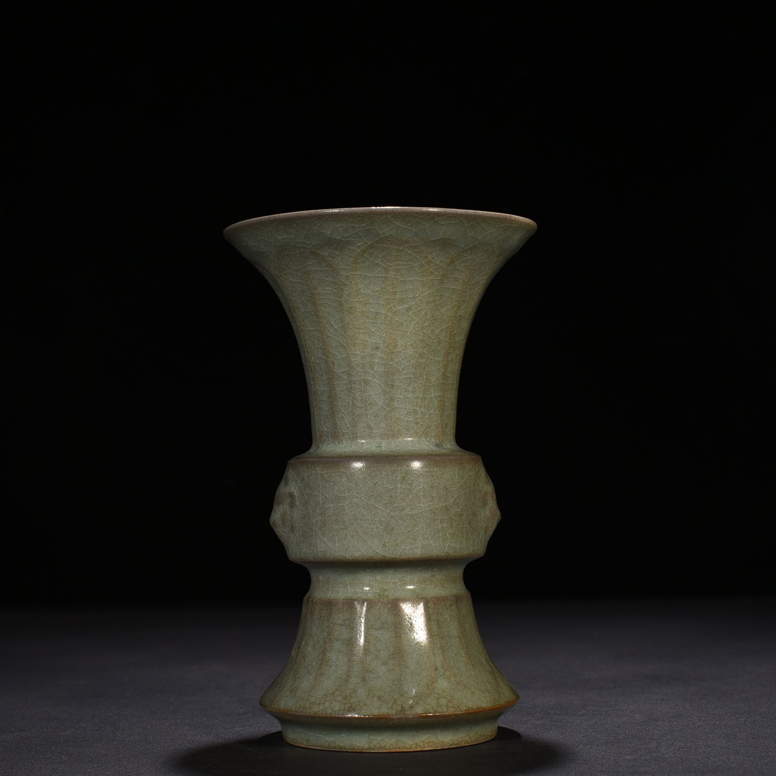 Song Dynasty Ru kiln celadon flower goblet of